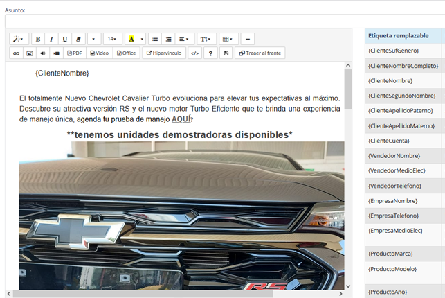con el software crm pro genera campañas masivas a tu base de clientes